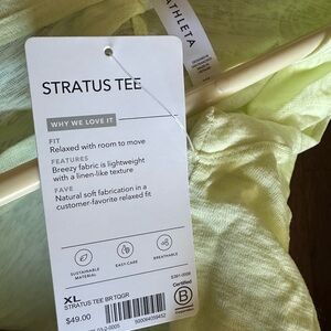 Athleta Light Green Stratus Tee
